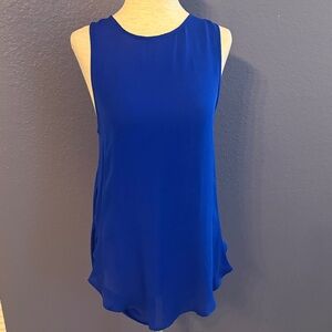 Haute Hippie Cobalt Blue Sleeveless Blouse